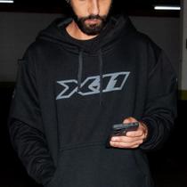 Moletom X11 Advance Masculino Preto/Cinza