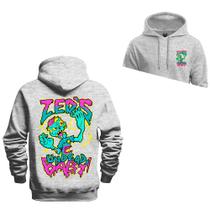 Moletom Zeds Und Frente Costas Estampado Com Capuz Tecido Macio