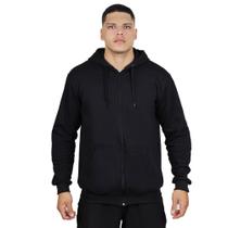 Moletom Ziper Jovem Escolar Moda Blusa Capuz Bolso Moletom Ziper Jovem Escolar Moda Blusa Capuz Bolso