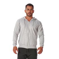 Moletom Zíper Masculino Canguru Bolso e Capuz Quentinho Moda Inverno Estiloso Confortável