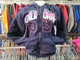 Moleton Feminino Flanelado Azul G