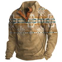 Moletons com capuz ZOCAVIA Western Ethnic Graphic para homens - S