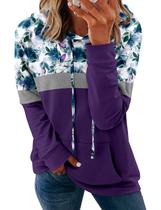 Moletom Feminino SweatyRocks - Gola Redonda, Estampa Letras, Azul Marinho P