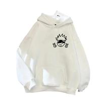 Moletons Unissex Jujutsu Kaisen Anime Com Grandes Designs Gráficos Gojo Satoru Para Primavera E