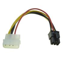 Molex de 4 pinos para 6 pinos PCI-Express Pcie placa de vídeo conversor de energia cabo adaptador Molex de 4 pinos para 6 pinos PCI-Express Pcie placa de vídeo conversor de energia cabo adaptador