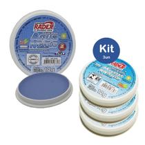 Molhador Molha Dedos Radex Kit 3un 12g Aqua Magica Ideal para Manusear Papéis em Escritórios Home Office Cartórios