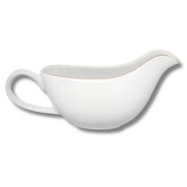 Molheira 450ml Porcelana Borda Dourada Royal Hauskraft Para Molhos Masterchef Cozinha Restaurante Molheira 450ml Porcelana Borda Dourada Royal Hauskraft Para Molhos Masterchef Cozinha Restaurante