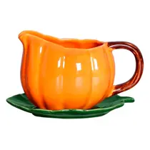 Molheira de Cerâmica Abóbora c/Alça e Base 10x10cm Scalla