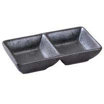 Molheira Dupla Yanco DB-4032 Cerâmica Preta Fosca 14 cm Pacote com 36 Molheira Dupla Yanco DB-4032 Cerâmica Preta Fosca 14 cm Pacote com 36