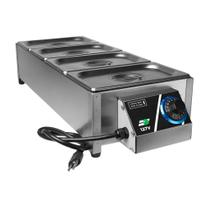 Molheira Elétrica 4 Cubas 2,5 Cada Hotdog 10kg Salsicheira Molheira Elétrica 4 Cubas 2,5 Cada Hotdog 10kg Salsicheira