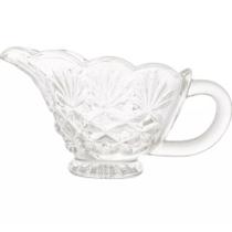 Molheira Leiteira de Vidro Cristal 140ml Com Alça Dublin Lyor