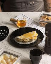 Molheira Mini Jarra Vidro Grosso De Servir 50ml Cabo Bambu