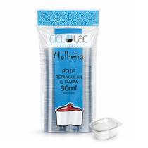 Molheira Retangular Com Tampa Descartável 30ml 100unid