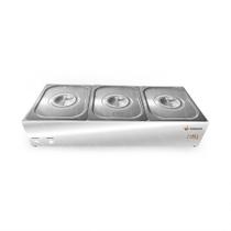 Molheira Salsicheira 3 Cubas 1/2 Elétrica M3E Venâncio 127V