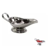 Molheira Tipo Concha Aladin Servir Azeites Molhos Inox 170ml