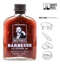 Molho Barbecue Mineiro de Pimenta Biquinho e Cachaça - 160 ml - ChefnBoss Molho Barbecue Mineiro de Pimenta Biquinho e Cachaça - 160 ml - ChefnBoss