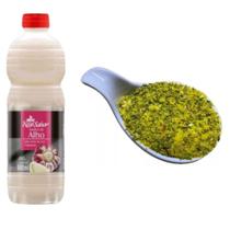 Molho De Alho 900 ML + Tempero Linha Premium Da Sua Escolha 1 Kilo