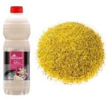 Molho De Alho 900 ML + Tempero Linha Premium Da Sua Escolha 1 Kilo