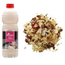 Molho De Alho 900 ML + Tempero Linha Premium Da Sua Escolha 1 Kilo