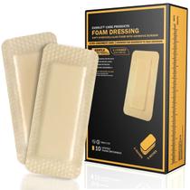 Molho de espuma de silicone EVERLIT Care com borda adesiva, pacote com 10