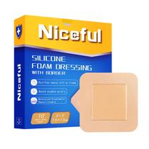 Molho de espuma de silicone Niceful 7,5 x 7,5 cm à prova d'água (10 unidades)
