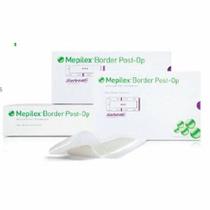 Molho de espuma Mepilex Border Post-Op 4 x 8 polegadas adesivo retangular com borda estéril 5 unidades da Molnlycke (pacote com 2)