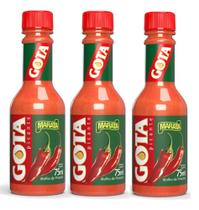 Molho de Pimenta Gota vermelha 75 ml Kit com 3 unidades Molho de Pimenta Gota vermelha 75 ml Kit com 3 unidades