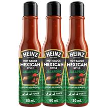 Molho de Pimenta Jalapeno e Habanero HEINZ 80ml (3 unidades)