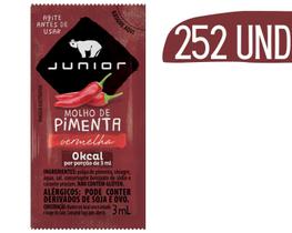 Molho De Pimenta Vermelha Junior Sachê 3Ml - 252 Und