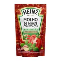 Molho de Tomate Heinz Manjericão Sachê 240g - Embalagem com 32 Unidades Molho de Tomate Heinz Manjericão Sachê 240g - Embalagem com 32 Unidades