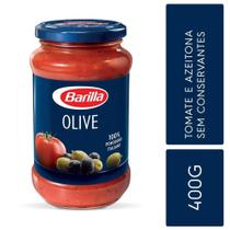 Molho de tomate italiano olive barilla 400g tomates e azeitonas selecionadas estilo mediterrâneo Molho de tomate italiano olive barilla 400g tomates e azeitonas selecionadas estilo mediterrâneo