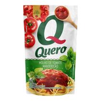 Molho de Tomate Quero Manjericão Sachê 240g - Embalagem com 32 Unidades Molho de Tomate Quero Manjericão Sachê 240g - Embalagem com 32 Unidades