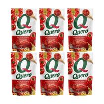 Molho de Tomate Tradicional Quero 240g Sachê Kit 6 Unidades Molho de Tomate Tradicional Quero 240g Sachê Kit 6 Unidades