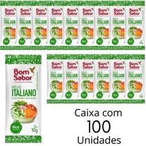 Molho Italiano Bom Sabor Para Salada Em Sachê 10g Em Caixa Com 100 Unidades Para Pousada Restaurante