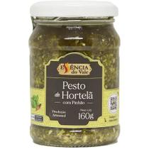 Molho Pesto de Hortelã com Pinhão 160g - Essência do Vale Molho Pesto de Hortelã com Pinhão 160g - Essência do Vale