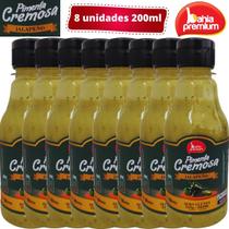 Molho Pimenta Cremoso Com Azeitonas Pìcância Suave Para Churrasco 200ml Bahia Premium 8Unid