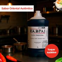 Molho Shoyu Tradicional Kampai Galão 5 Litros Uso Profissional Fermentação Natural