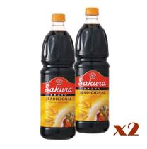 Molho Shoyu Tradicional Sakura 1 Litro - (Kit com 2) Molho Shoyu Tradicional Sakura 1 Litro - (Kit com 2)