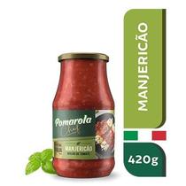 Molho Tomate Pomarola Manjericão Vidro 420g