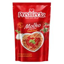 Molho Tradicional de Tomate 300g Predilecta Textura Encorpada, Ingredientes Naturais e Sabor Autêntico para Refeições do Dia a Dia