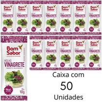 Molho Vinagrete Bom Sabor Kit Caixa com 50 Unidades Para Salada Legumes Sache 4ml Saudavel