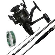 Molinete de Pesca Shimano Ix 4000 Vara de Carbono Linha Mult