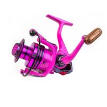 Molinete Debão Alumínio Fricção BF-3000 11 Rol Rosa Pink