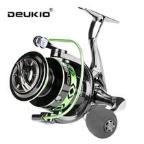 Molinete Deukio Dk5000 12kg Drag Carretel Manivela Aste Em Aluminio verde