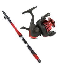 Molinete HT-200 Ultra Light com Linha E Vara Telescópica 1,70m - CMIK