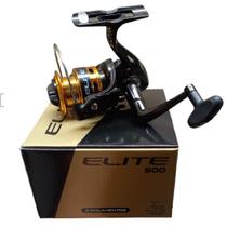 Molinete pequeno Elite 500 Marine p/ pesca leve 3 rolamentos
