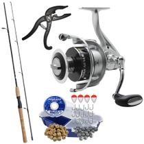 Molinete Star Nexus Vara 17lb Cabo de Cortiça Alicate H.I