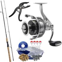 Molinete Star Nexus Vara Cabo de Cortiça Alicate H.I Estojo