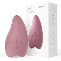 Momcozy Warming Lactation Massager 2-in-1, Soft Breast Massager for Breastfeeding, Heat + Vibration Adjustable for Clogg