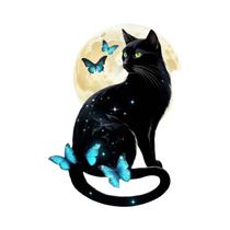 Momoart gato pintura diamante animal colorido diamante mosaico imagem strass lua decoração da parede